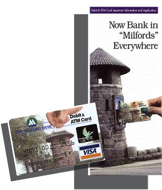 Bank on Milford applied to debit card.